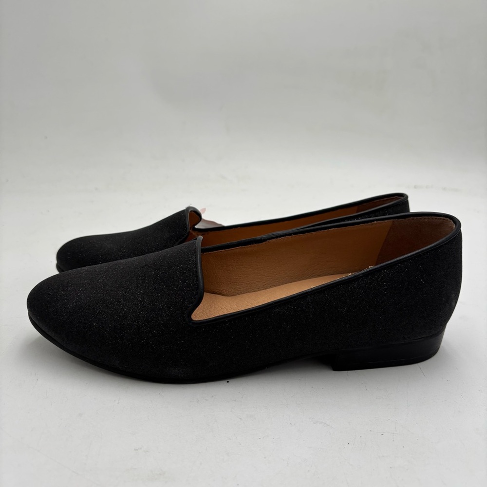 NEW Jack Rogers Women’s 6.5 Ginny Sparkle Shimmer Black Slip On Loafers